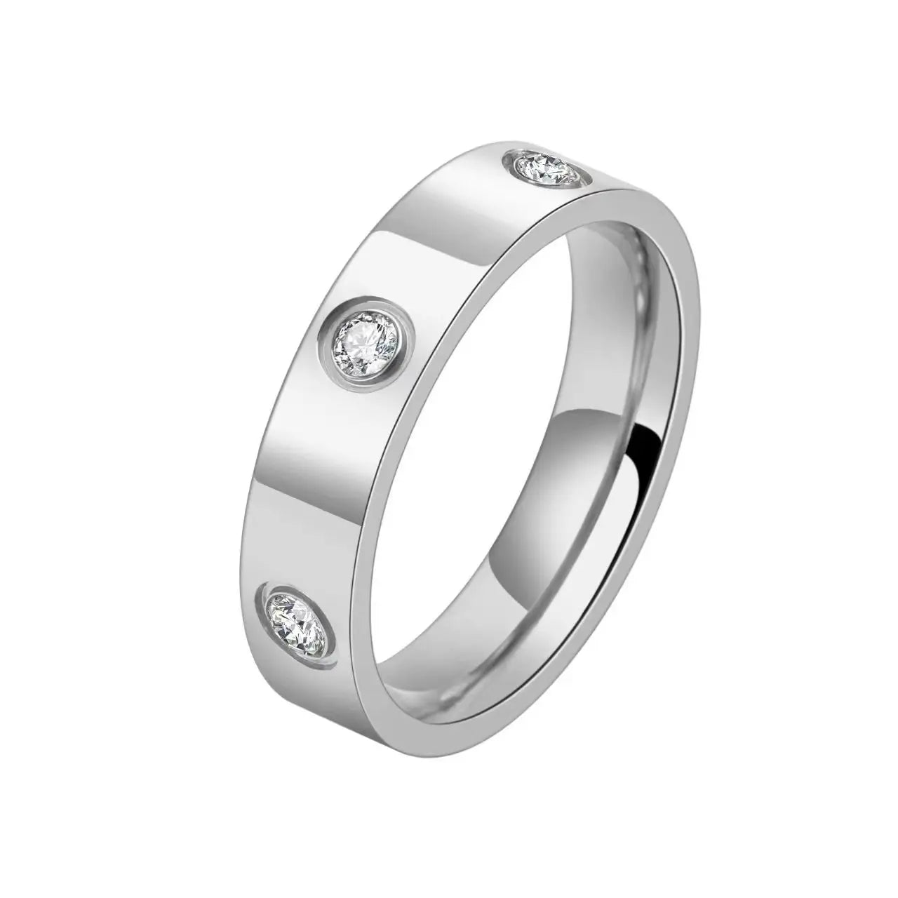Classic Cross Stainless Steel Love Ring