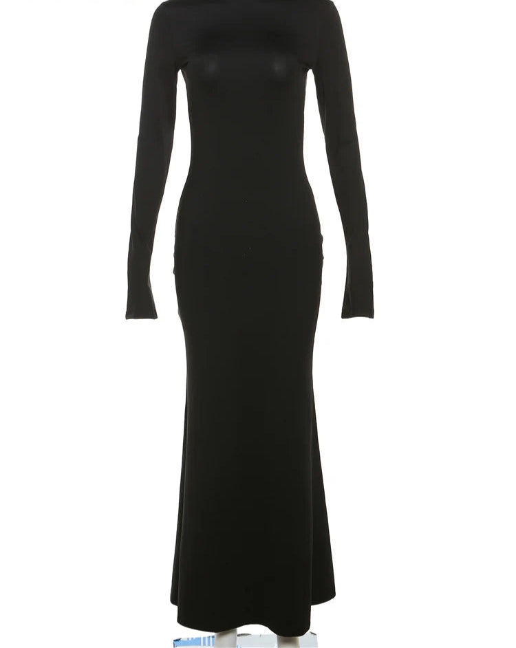 Backless maxi dress