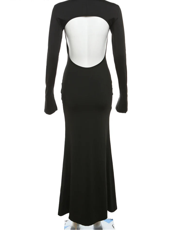 Backless maxi dress