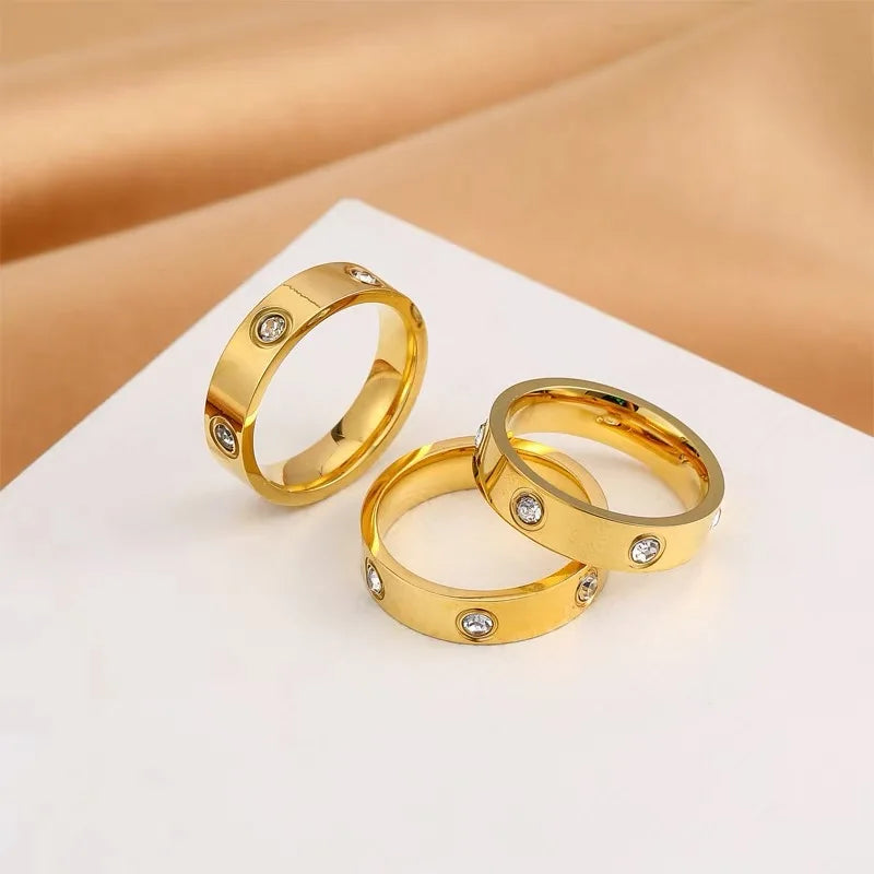 Classic Cross Stainless Steel Love Ring