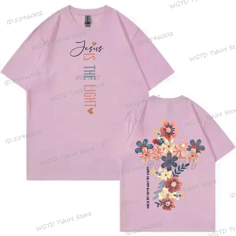 Jesus Is The Light Christian T Shirt