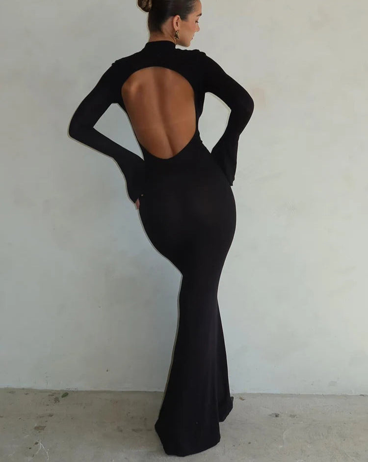 Backless maxi dress