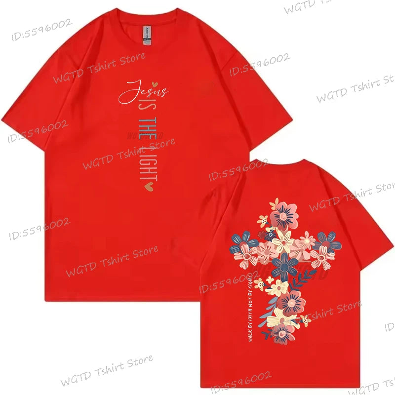 Jesus Is The Light Christian T Shirt