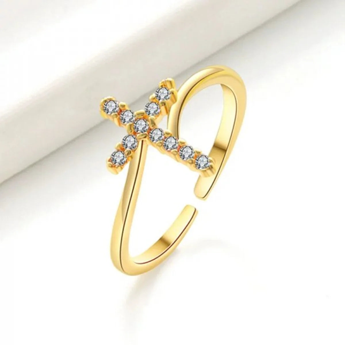 Rotatable Crown Rhinestone Cross Necklace Earrings Rings for Women