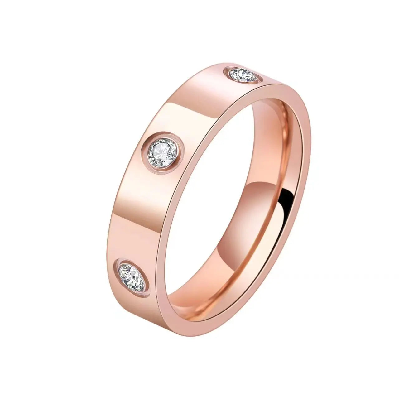 Classic Cross Stainless Steel Love Ring