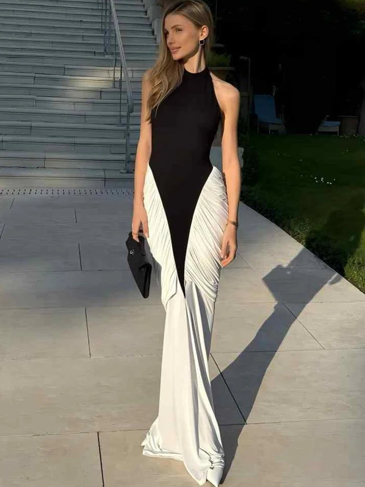 Luxury Folds Maxi Dress