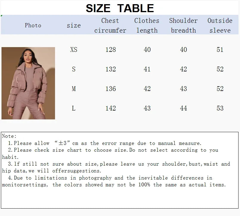 American short women winter coat