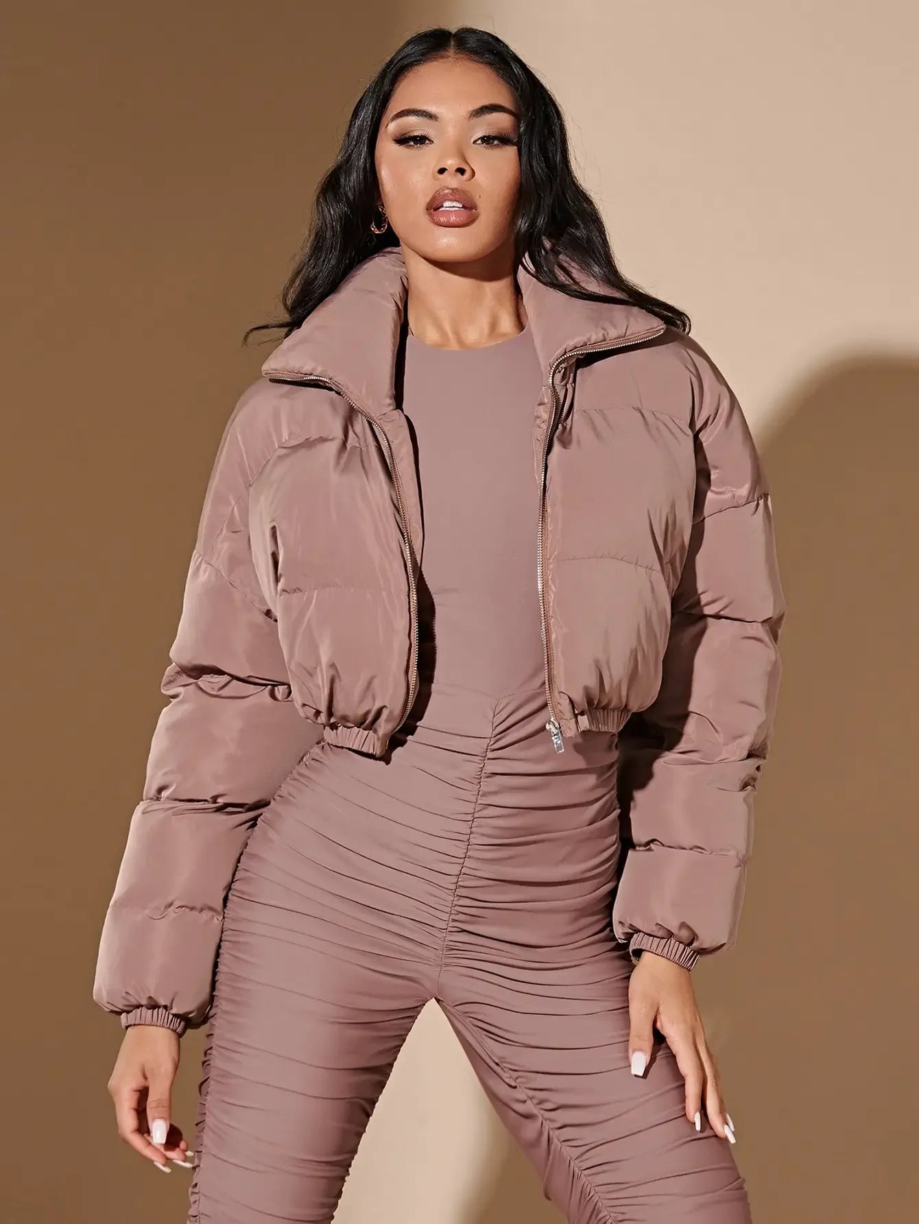 American short women winter coat