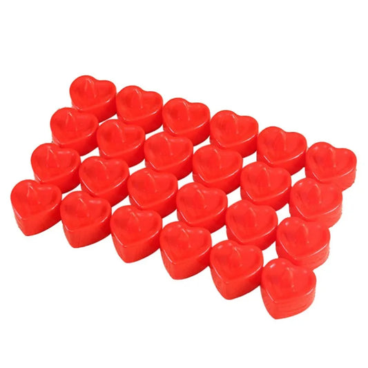 24Pack Heart Shaped Candles