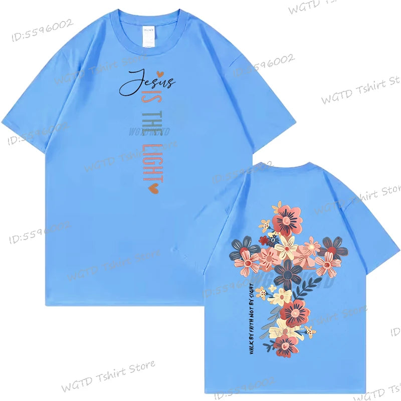 Jesus Is The Light Christian T Shirt