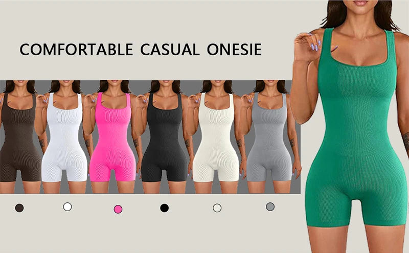 High Elastic Integrated Tight Fitting Jumpsuit