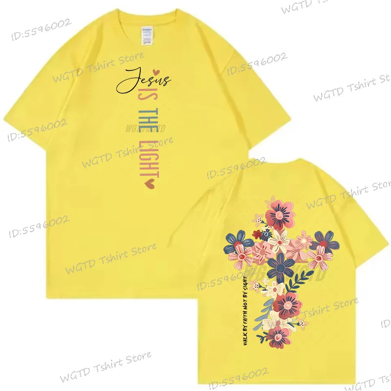 Jesus Is The Light Christian T Shirt