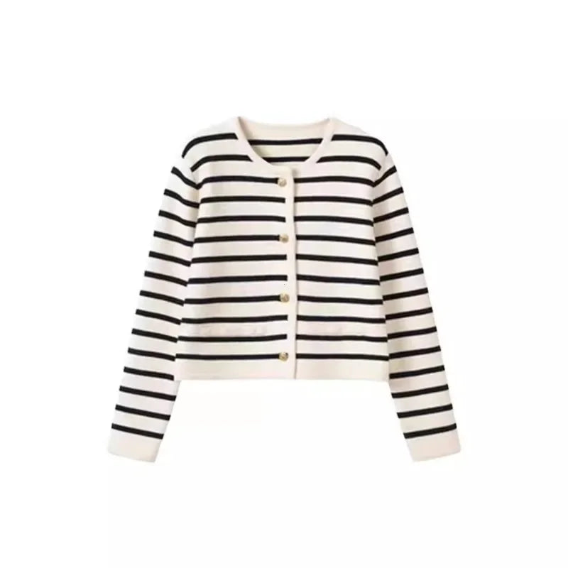 Stripe Knitted Cardigan