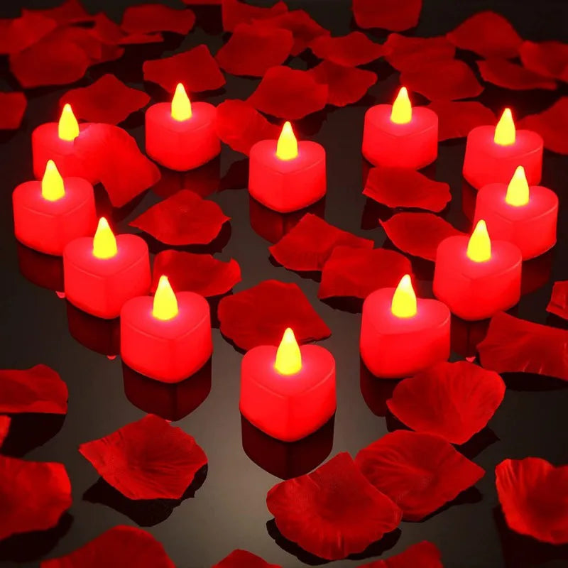 24Pack Heart Shaped Candles