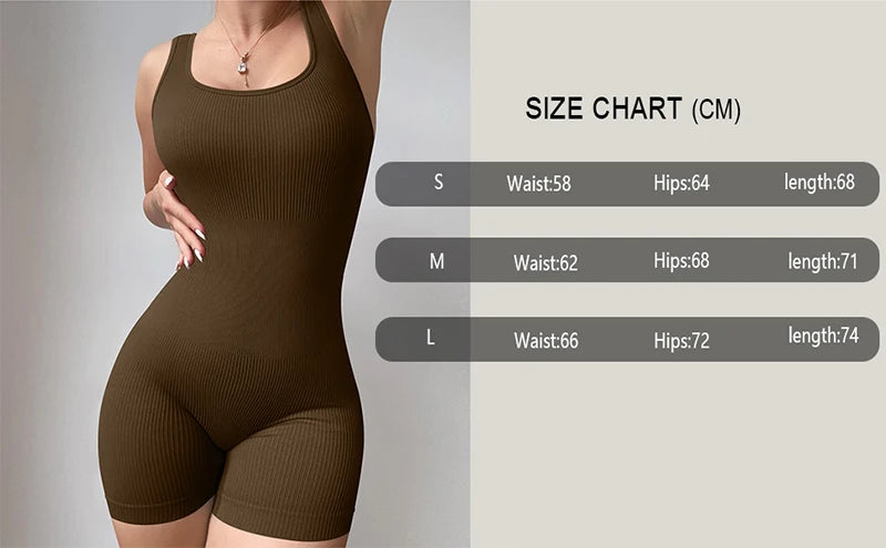 High Elastic Integrated Tight Fitting Jumpsuit
