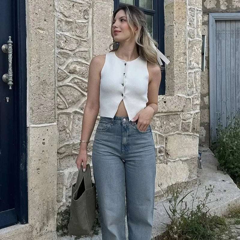 Knit Sleeveless Vest
