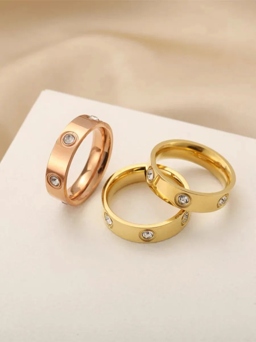Classic Cross Stainless Steel Love Ring