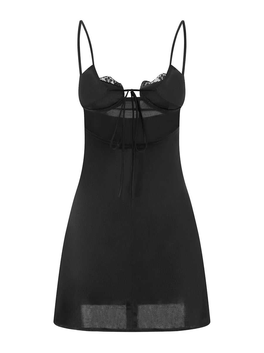 V-Neck Sleeveless Short Dress