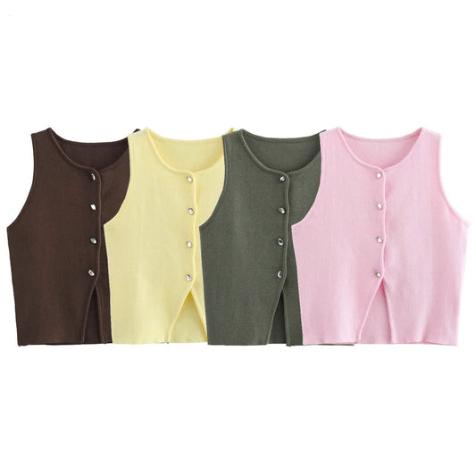 Knit Sleeveless Vest