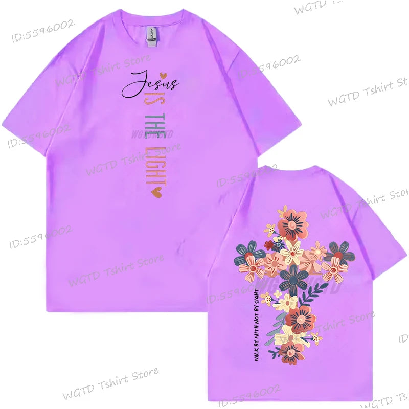 Jesus Is The Light Christian T Shirt