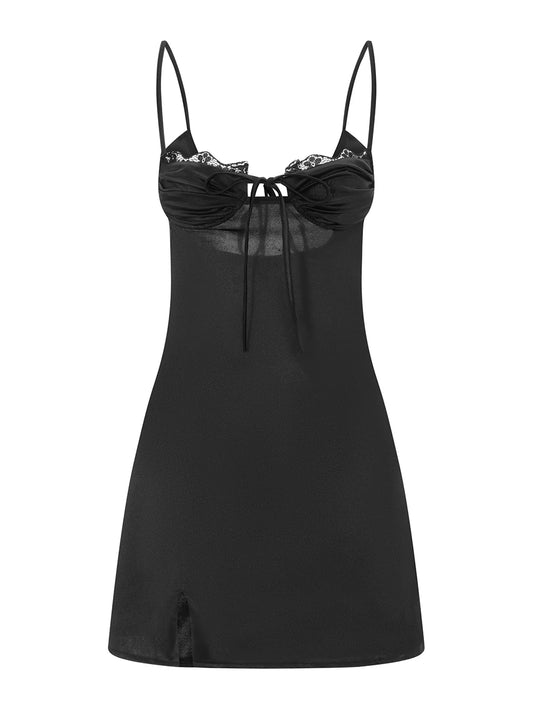 V-Neck Sleeveless Short Dress