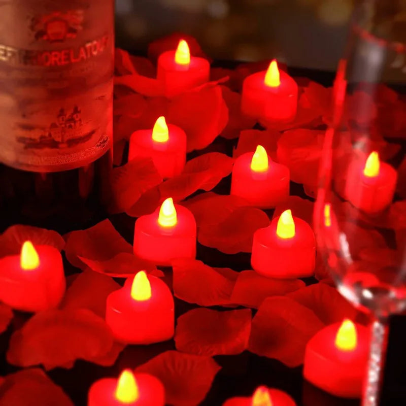 24Pack Heart Shaped Candles