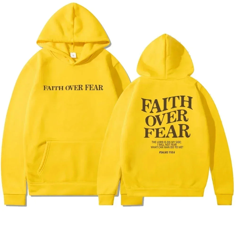 Faith Overcomes Fear - Christian Hoodie